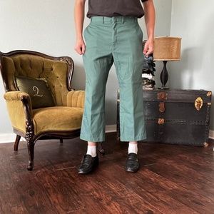 Vintage 60s Talon green work pants